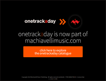 Tablet Screenshot of onetrackaday.com
